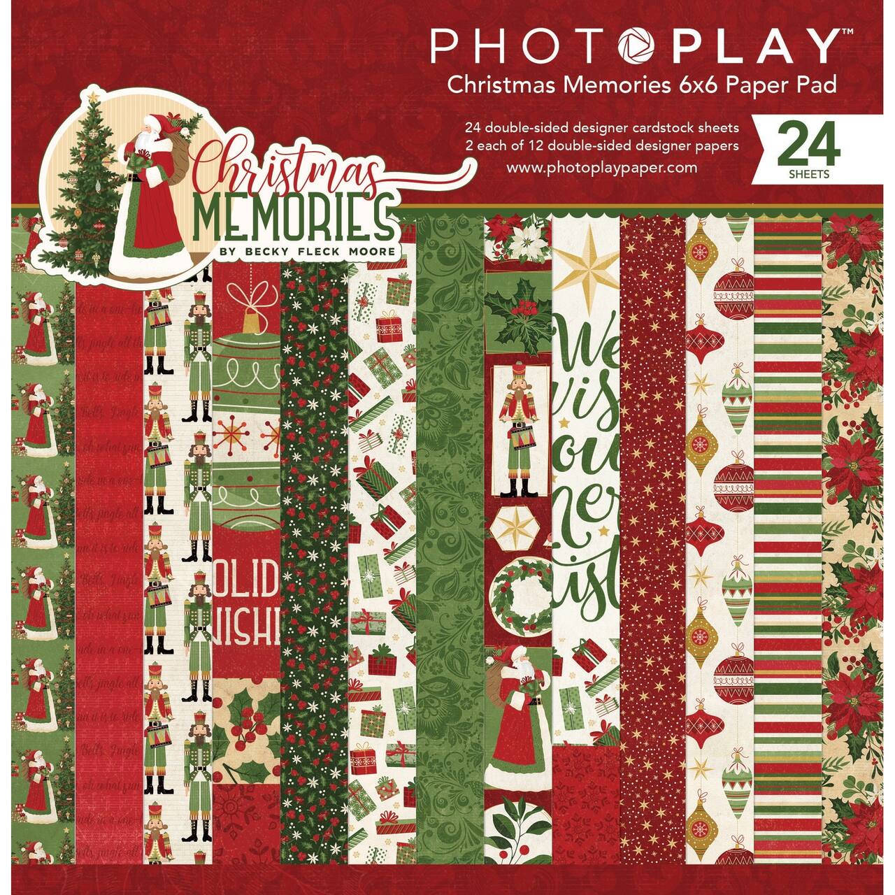 PhotoPlay&#x2122; Christmas Memories Double-Sided Paper Pad, 6&#x22; x 6&#x22;
